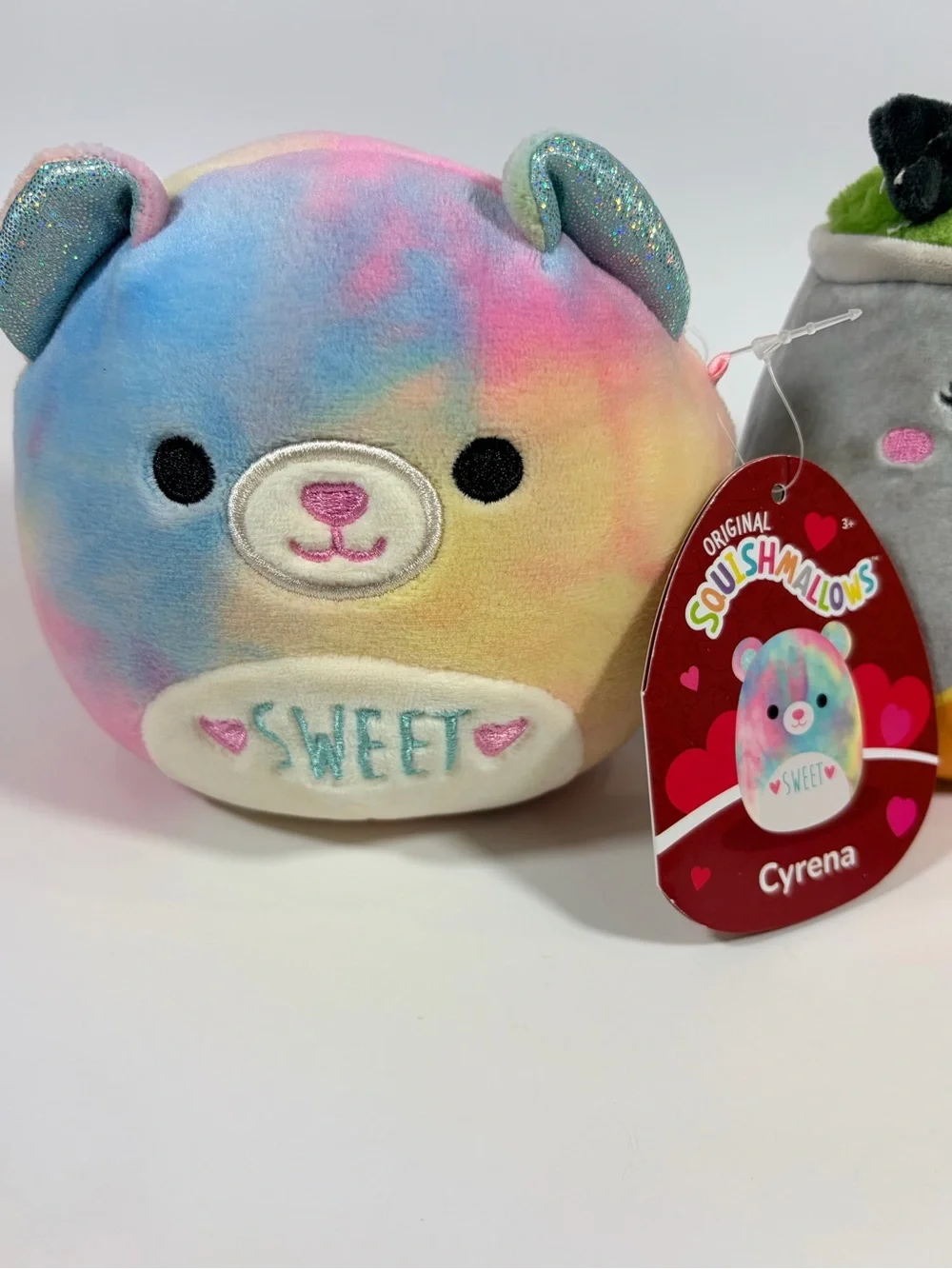 Squishmallows Cyrena & Johanna Plush Duo - Pastel Multi & Gray
